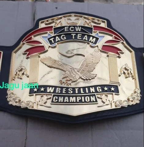 ECW TAG team wrestling championship belt Cnc etching plates 6mm thickness Cover