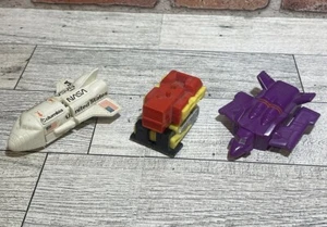 3 Vintage GoBots 1983 Space Shuttle And Plane Vehicle And Bulldozer Transformer - Picture 1 of 6