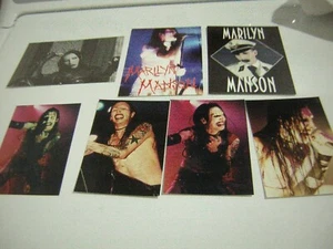 MARILYN MANSON POSTCARD STICKER UNPUBLISHED PHOTO LOT VINTAGE 90'S LOT OF 7 2004 - Picture 1 of 8