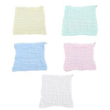 Super Soft Baby Face Towel Infant Muslin Squares Cotton Safe Skin-friendly