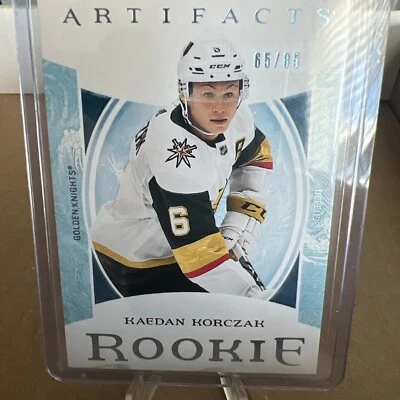 2022 Upper Deck Artifacts Rookies Light Blue Steel /85 Kaedan Korczak Rookie RC - Image 1 of 2
