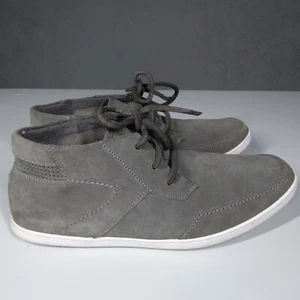Steve Madden Boots Herren 10 Francoo Chukka Stiefeletten Grau Wildleder Schnürung - Bild 1 von 10