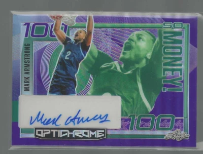 2021 Leaf So Money-Purple Optchrome-Autograph- Mark Armstrong-Limited #2 of 5-NM - Image 1 of 2