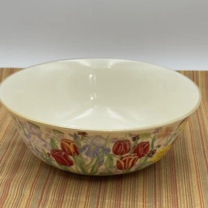 LENOX The Flower Blossom Collection 9" Round Vegetable Bowl by Suzanne Clee - Picture 1 of 9