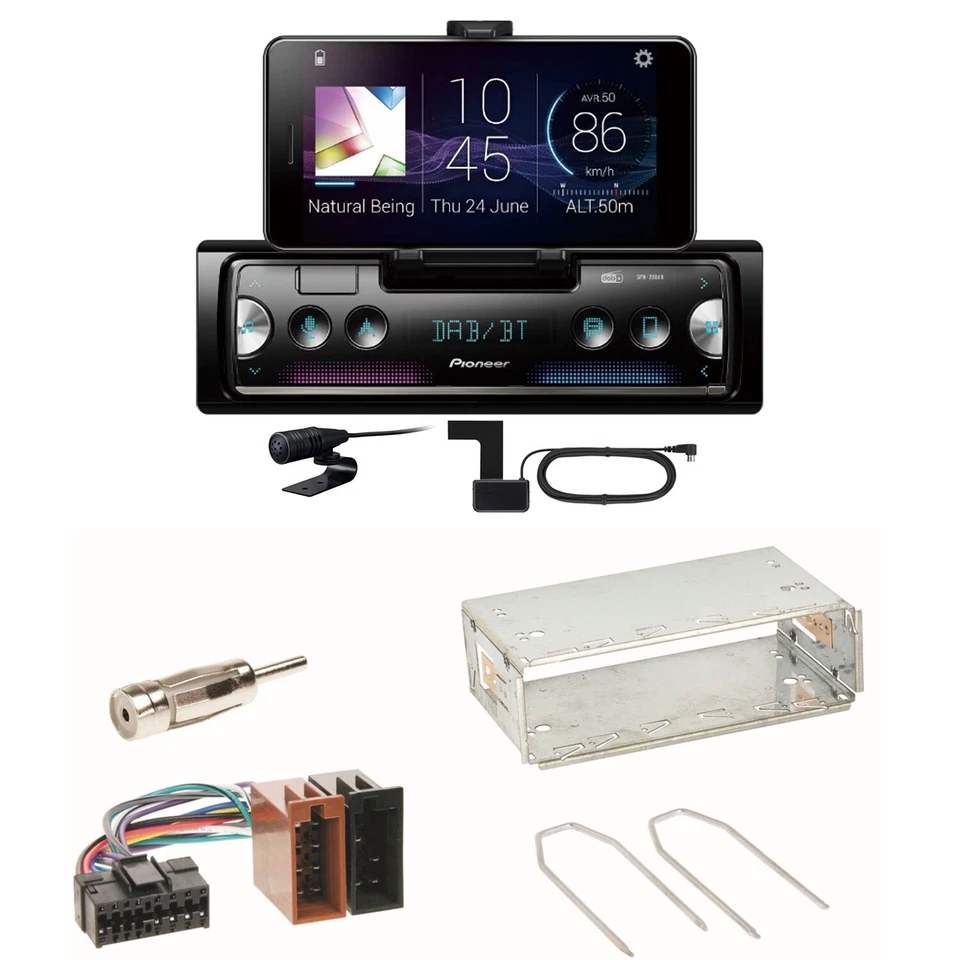 Pioneer SPH-20DAB DAB+ Bluetooth USB FLAC Einbauset für Renault Clio 1 2 Twingo - Bild 1 von 1