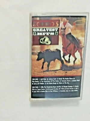 Rodeo's Greatest Hits Cassette Johnny Cash Waylon Jennings Tanya Tucker 1994 - Image 1 of 4