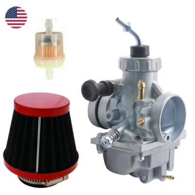 Carburador y filtro de aire para Suzuki Quadrunner 250 LT250EF LT250E 1985-1987 Foto 1 de 4