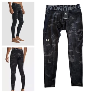 Under Armour Leggings Men's Sz XL ColdGear Infrared Printed Pants Tight NWT $80 - Picture 1 of 13