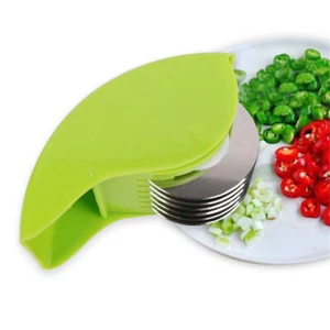 Herb Roller Mincer Stainless-Steel Blade Manual Hand Scallion Chive Mint Cutter. - Picture 1 of 7