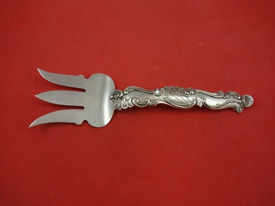 Rococo by Ludwig Redlich & Co Sterling Silver Asparagus Fork 10 1/4" Heavy 3tine - Image 1 of 2