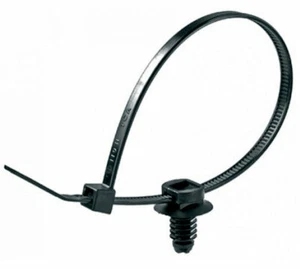 25x Kabelhalter schlauch Befestigung Kabelstrang schwarz 200mm Clips 7MM 432 - Picture 1 of 6