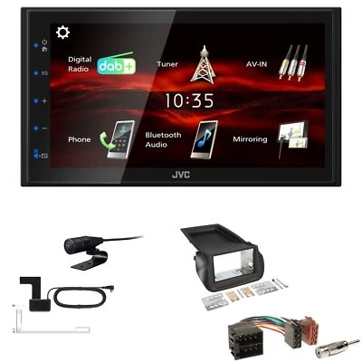 JVC KW-M180DBT 2DIN DAB+ Autoradio für Fiat Qubo ab 2008 schwarz - Bild 1 von 4