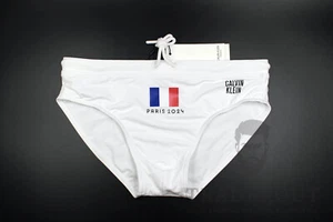 H.E.Arts Design Frankreich Flagge Logo maßgeschneiderter Druck Herren weiß Ck Badeshitze Bademode - Bild 1 von 5