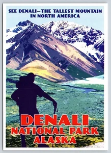 Postcard Sierra Club Denali National Park Alaska Tallest North American Mountain - Picture 1 of 2