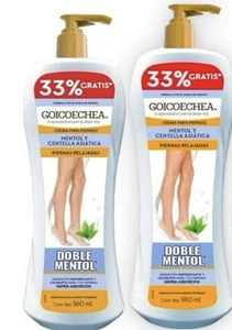 (2)960 Ml Ea 1920 Ml. BIG GOICOECHEA MENTOL+CENTELLA ASIATICA RELAXING LO MEJOR - Picture 1 of 3