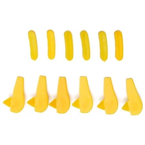 12pcs Yellow Tire Changer Nylon Mount Demount For Duck Head Insert Rim Protector - Picture 1 of 24