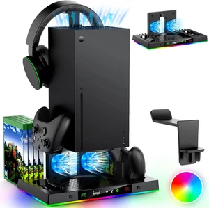 Cozioz Cooling Fan & Dual Charging Stand for Xbox Series X Console & Controll... - Picture 1 of 12