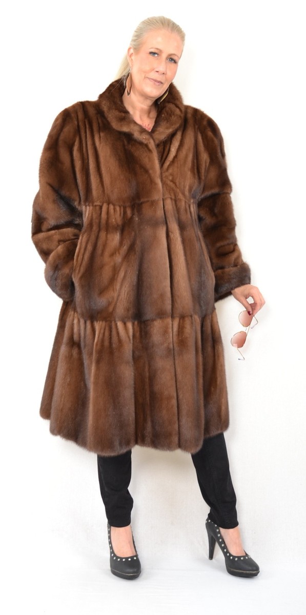 ジャケット・アウター  CHIE SAGA MINK coat 38 SAGA Mink Fur Jacket with Notched Collar | SKANDINAVIK FUR