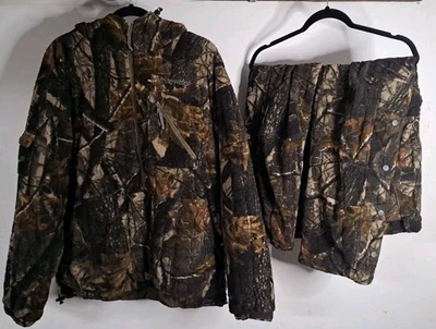 Whitwater Men’s Thick Fleece Camouflage Hunting Suit Lg Pullover & Md Pants NR - Image 1 of 4