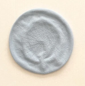 NWoT Parkhurst Cotton Knit 10.5” Beret Hat • LIGHT BLUE • Style 30016 SUNGUARD - Picture 1 of 2