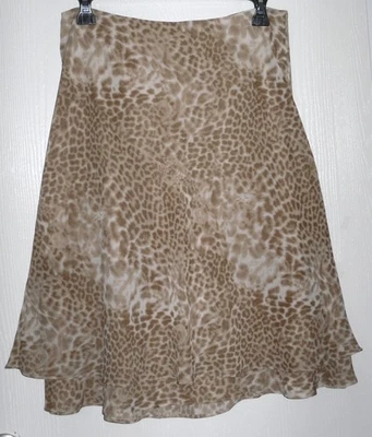 EVAN PICONE Petite animal print skirt Sz 6P - Image 1 of 2