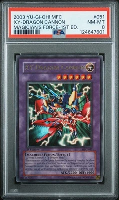 2003 Yu-Gi-Oh! XY-Dragon Cannon Magicians Force MFC 1st Edition Ultra Rare PSA 8 - Image 1 of 2