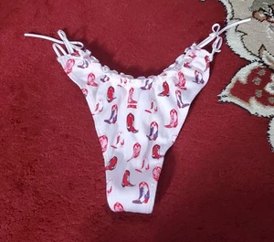 VS PINK Sexy Summer Thong Underwear NWT Dont Miss It Sz XS - Picture 1 of 2