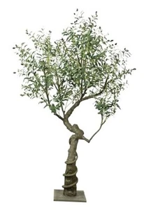 6ft Artificial Olive Tree, Faux Olive Tree with Lifelike Fruits, Fake Olive - Picture 1 of 7