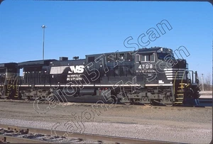 Original Slide- NS AC44C6M 4768 NEW Rebuild On BNSF At Galesburg, IL. 1/25 - Picture 1 of 1