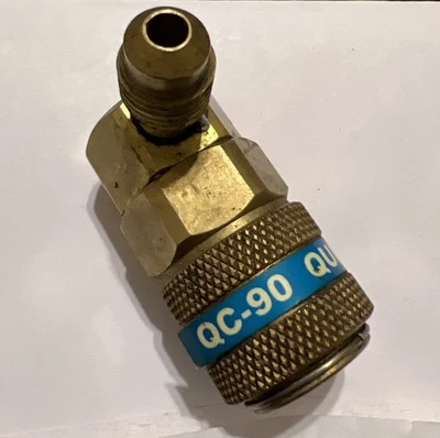 YELLOW JACKET 41318 Quick Coupler,4 1/2 in L,1/4 in Connect 809JZ2 Pre Owned - Image 1 of 4