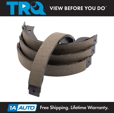 TRQ Rear Parking Brake Shoe Set Fits 03-15 Audi Land Rover Mercedes Porsche VW - Изображение 1 из 4