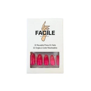 Facile By Alexa 24 Reusable Press-On Nails In Dirty Shirley BNIB - Picture 1 of 1