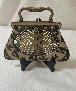 Olivia & Gracie Earring Jewelry Holder Stand Organizer Metal Rhinestone - Picture 1 of 8