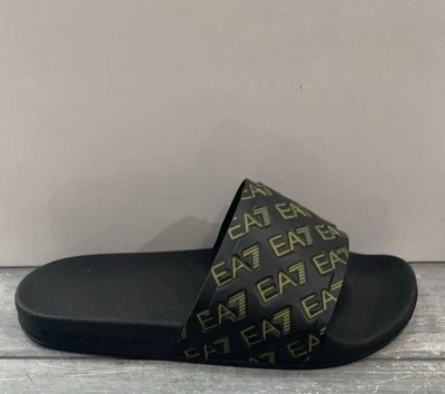 Emporio Armani Ciabatta Nero/Oro Eu39 AE4 - Imagem 1 de 4