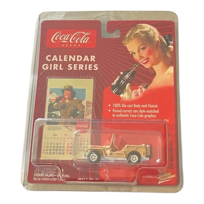 JOHNNY WHITE LIGHTNING COCA COLA CALENDAR GIRLS ~MILITARY WILLYS JEEP ~ NIB - Image 1 of 2
