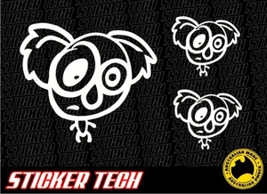 3X PUNCHED DRIFT KOALA JDM AUSSIE STICKER DECAL SUITS TOYOTA COROLLA SILVIA S13 - Picture 1 of 1