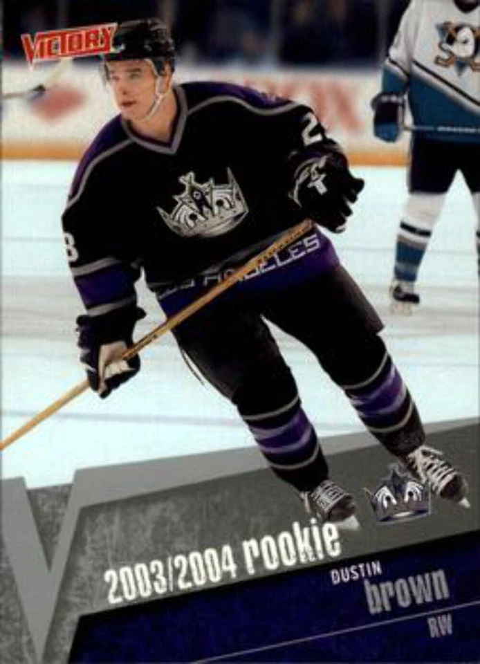 #205 Dustin Brown - Los Angeles Kings - 2003-04 Upper Deck Victory Hockey - Image 1 of 1