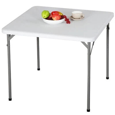 34" Portable Fold Half Small Card Tables w/ Collapsible Legs for Adults Indoor - Image 1 of 4