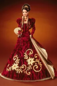 Barbie Holiday Ball Porcelain Doll 1997 Mattel 18326 - Foto 1 di 1