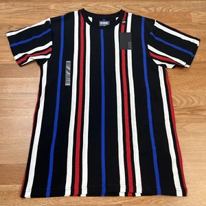 CSG Stripe T-Shirt Men's Size Medium Short Sleeve Striped Black White NEW - Picture 1 of 5