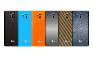 Pegatina de piel texturizada para LG G7 - carbono madera mate cuero brillo - Imagen 1 de 31
