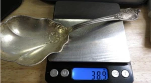 VINTAGE STERLINGSILBER SERVIERLÖFFEL - Bild 1 von 5