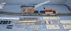G Scale Steam Crane And Tender Laser Cut Puzzle Kit - Picture 1 of 12