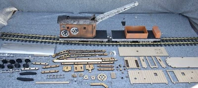 G Scale Steam Crane And Tender Laser Cut Puzzle Kit  - Image 1 of 4