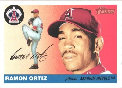 2004 Topps Heritage #270 Ramon Ortiz Anaheim Angels  Baseball Card - Image 1 of 2