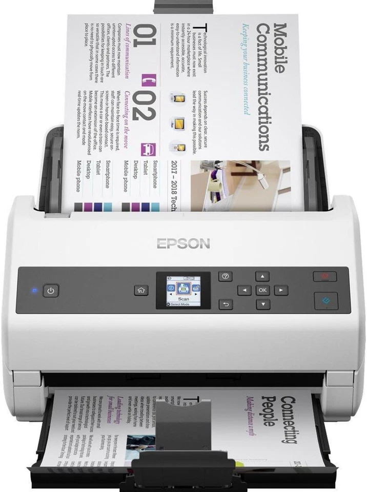 Epson WorkForce DS-870 Sheetfed Scanner 600 dpi Optical B11B250201 - Image 1 of 1