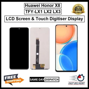For Huawei Honor X8 TFY-LX1 LX2 Display Screen Touch Digitizer Replacement LCD - Picture 1 of 4