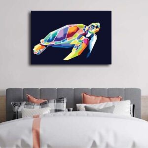 Affiche murale en toile art tortue de mer et impression toile art mural pour chambre à coucher maison