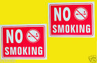 2 PCS NO SMOKING SIGN 9"X12" HOME OFFICE STORE RESTROOM WEATHER RESIST PLASTIC