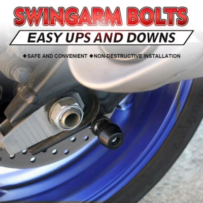 CNC Swingarm Spools Slider Stand Screw For Kawasaki Honda Yamaha Aprilia Suzuki - Image 1 of 4
